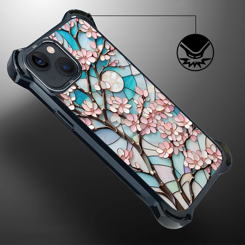 Etui do iPhone 13 IBIZU DropGuard Ultra z MagSafe, Barwy Szkła, Księżycowa Wiśnia - obrazek 4