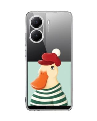 Etui do Xiaomi POCO X7 Pro przeźroczyste, silikonowe Flexi, kaczuszka