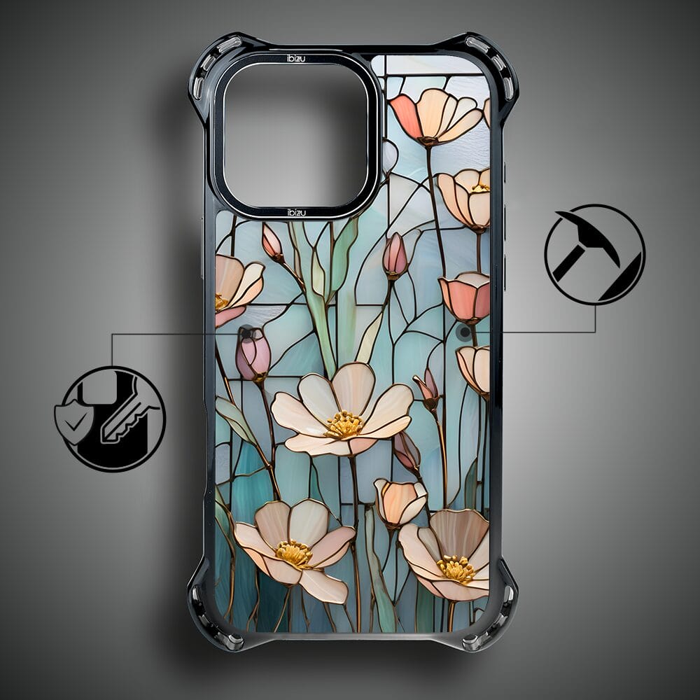 Etui do iPhone 14 Pro IBIZU DropGuard Ultra z MagSafe, Barwy Szkła, Szept kwiatów polnych - obrazek 7