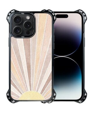 Etui do iPhone 14 Pro IBIZU DropGuard Ultra z MagSafe, Boho, Wschód słońca