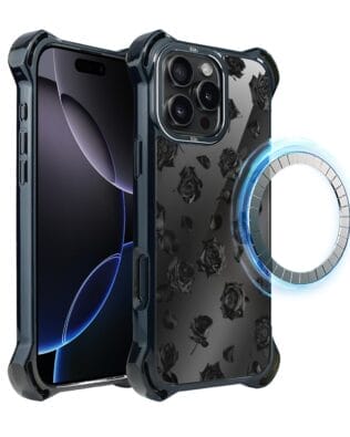 Etui do iPhone 16 Pro Max IBIZU DropGuard Ultra z MagSafe, Midnight, Sen róż