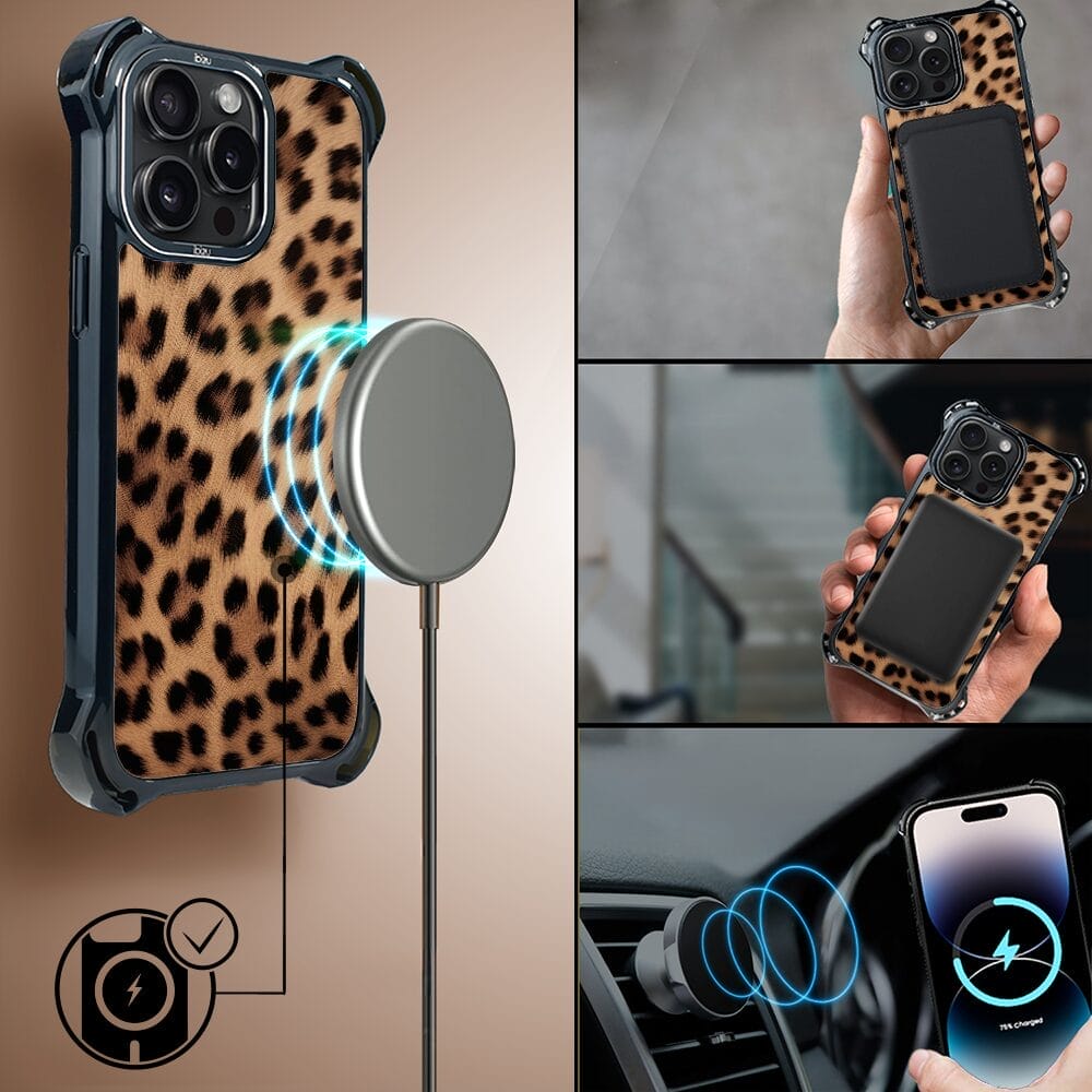 Etui do iPhone 14 Pro Max IBIZU DropGuard Ultra z MagSafe, Zew Natury, Pantera - obrazek 8