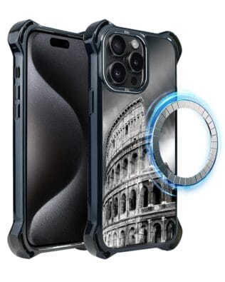 Etui do iPhone 15 Pro IBIZU DropGuard Ultra z MagSafe, Noir City, Koloseum