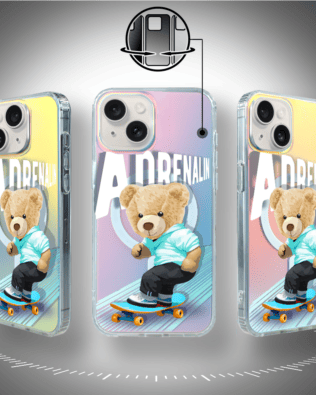 Etui do iPhone 14 IBIZU California Sunset z MagSafe, zmieniające kolor, Adrenalin, deskorolka