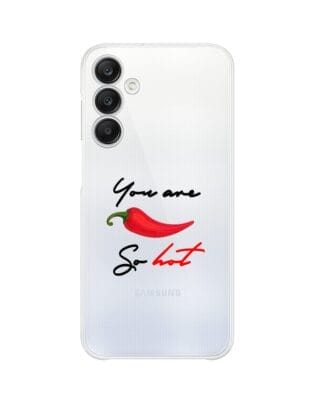 Etui do Samsung Galaxy A25 5G przeźroczyste, silikonowe Flexi, papryczka chilli