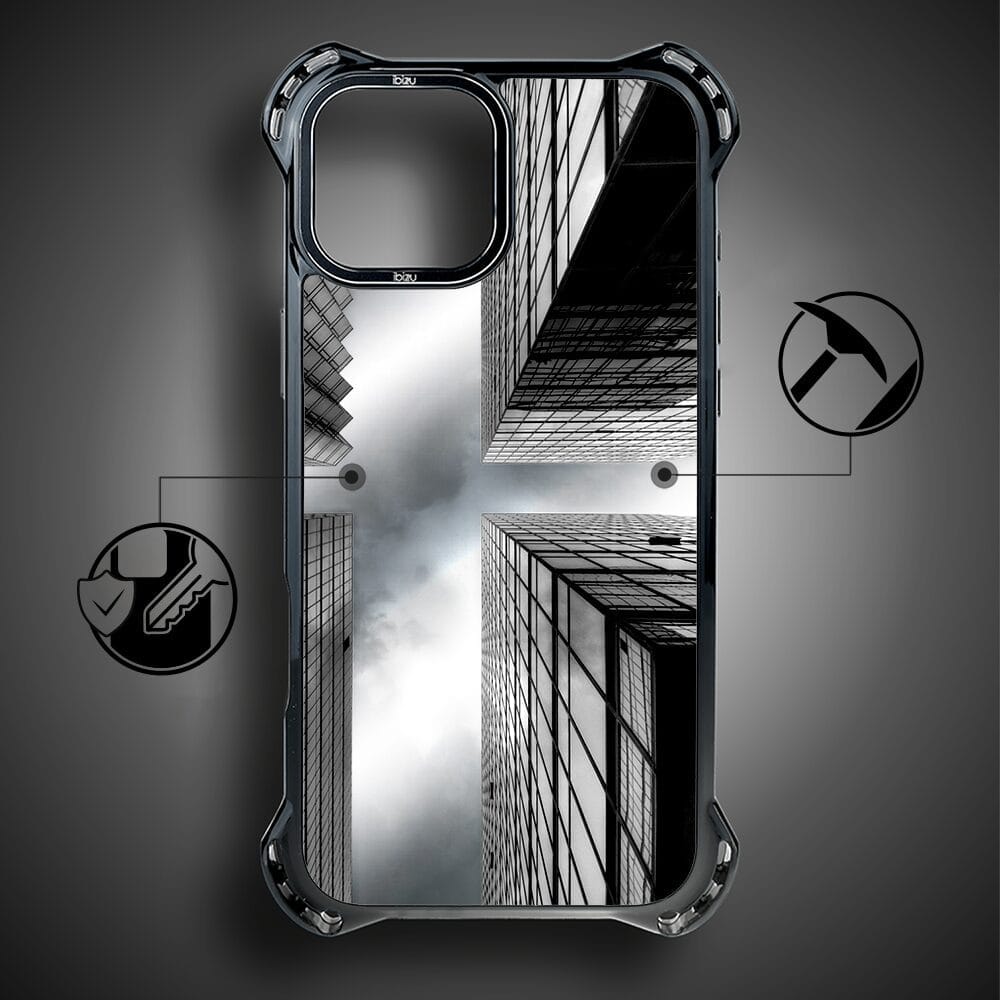 Etui do iPhone 15 IBIZU DropGuard Ultra z MagSafe, Noir City, Drapacze Chmur - obrazek 3