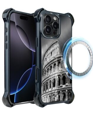 Etui do iPhone 16 Pro IBIZU DropGuard Ultra z MagSafe, Noir City, Koloseum