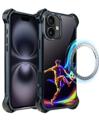 Etui do iPhone 16 Plus IBIZU DropGuard Ultra z MagSafe, #ElectroMove, W rytmie piłki nożnej