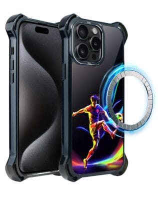 Etui do iPhone 15 Pro Max IBIZU DropGuard Ultra z MagSafe, #ElectroMove, W rytmie piłki nożnej