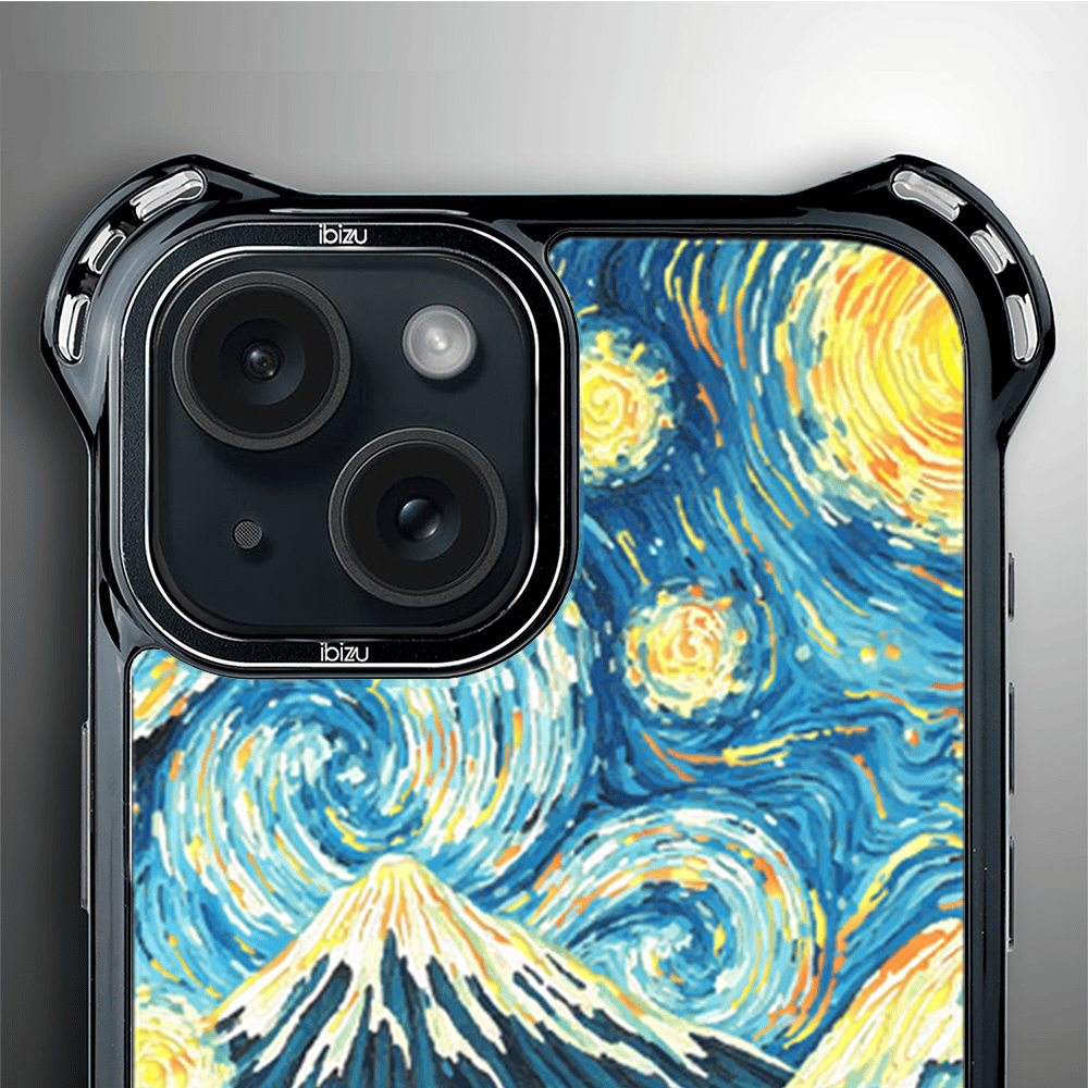 Etui do iPhone 15 Plus IBIZU DropGuard Ultra z MagSafe, Van Gogh, gwieździsta noc - obrazek 5