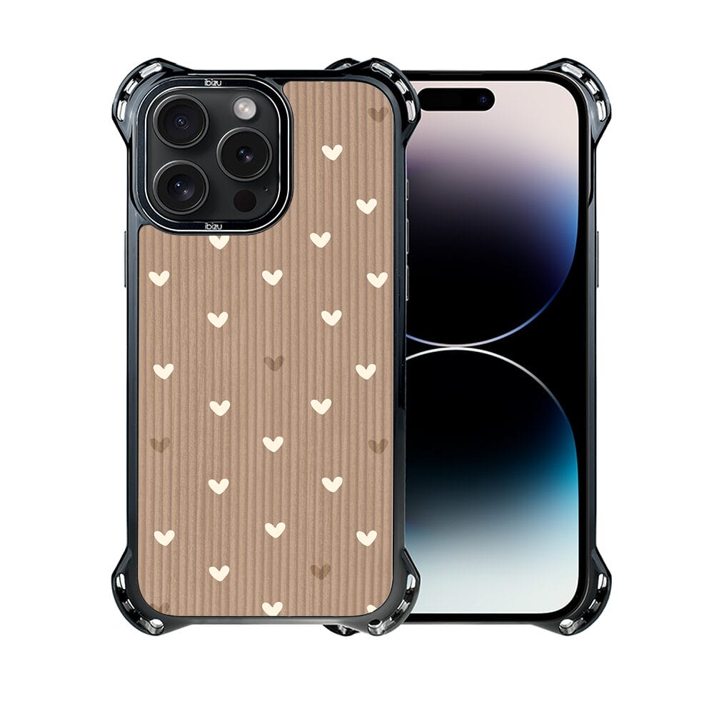 Etui do iPhone 14 Pro IBIZU DropGuard Ultra z MagSafe, Boho, Pudrowe serca - obrazek 2