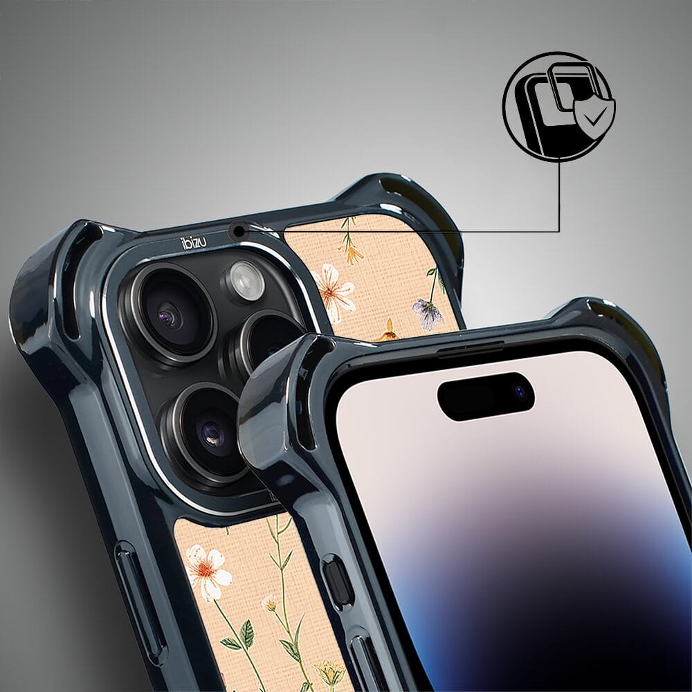 Etui iPhone 14 Pro IBIZU DropGuard Ultra z MagSafe, Pastel Bloom, Koralowa łąka - obrazek 3