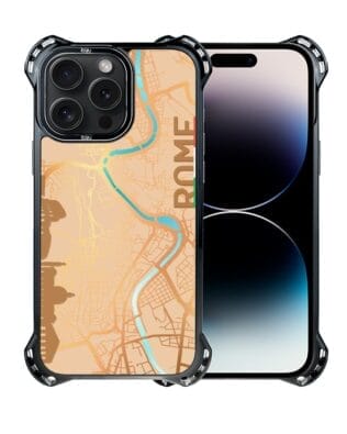 Etui do iPhone 14 Pro Max IBIZU DropGuard Ultra z MagSafe, Mapy Świata, Rome