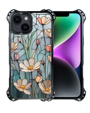 Etui do iPhone 14 Plus IBIZU DropGuard Ultra z MagSafe, Barwy Szkła, Szept kwiatów polnych