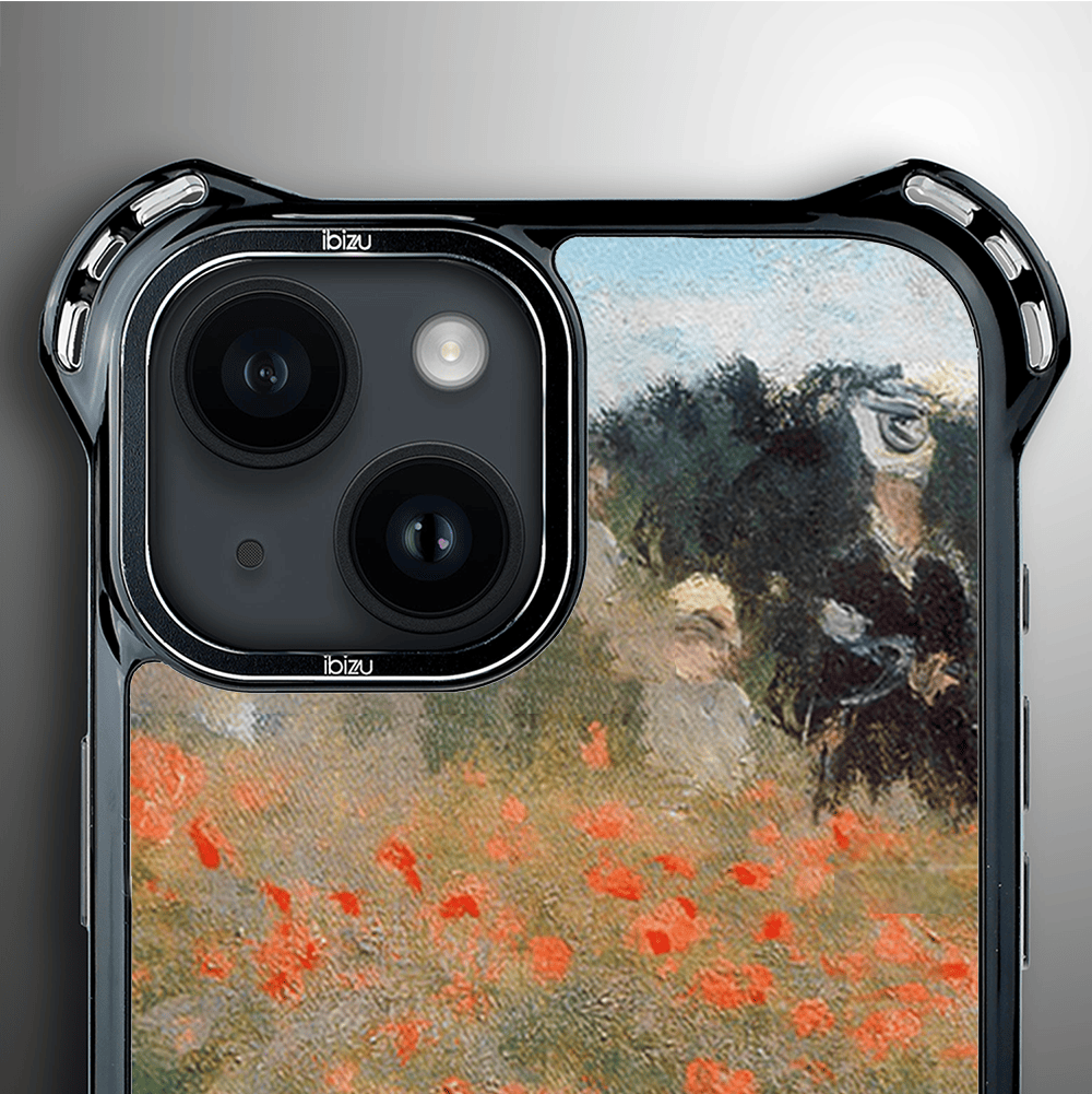 Etui iPhone 14 Plus IBIZU DropGuard Ultra z MagSafe, Claude Monet, pole maków - obrazek 5