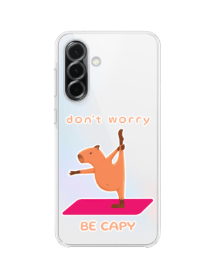 Etui do Samsung Galaxy A36 5G przeźroczyste, silikonowe Flexi, kapibara