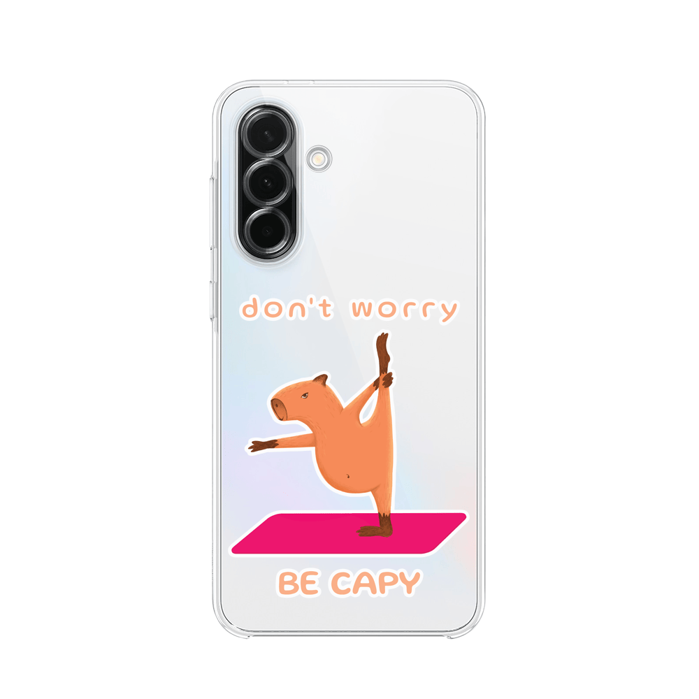 Etui do Samsung Galaxy A36 5G przeźroczyste, silikonowe Flexi, kapibara