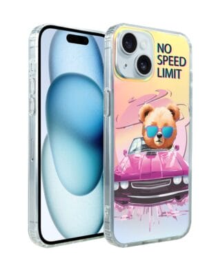 Etui do iPhone 15 IBIZU California Sunset z MagSafe, zmieniające kolor, Pink Car, różowy samochód