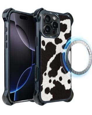 Etui do iPhone 16 Pro IBIZU DropGuard Ultra z MagSafe, Zew Natury, Polska krowa