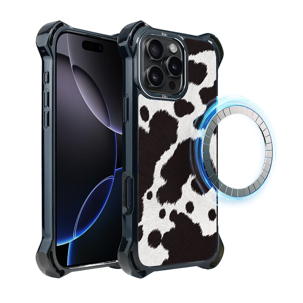 Etui do iPhone 16 Pro IBIZU DropGuard Ultra z MagSafe, Zew Natury, Polska krowa