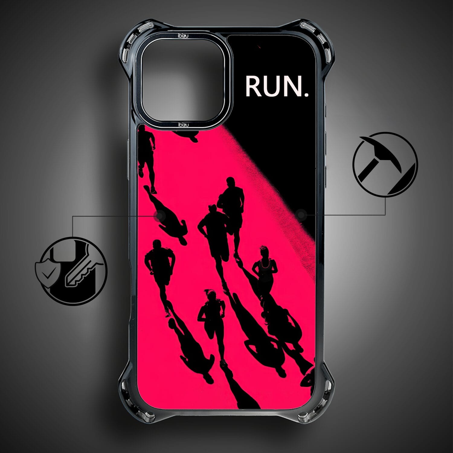 Etui do iPhone 14 IBIZU DropGuard Ultra z MagSafe, #Move, Nocny maraton - obrazek 7