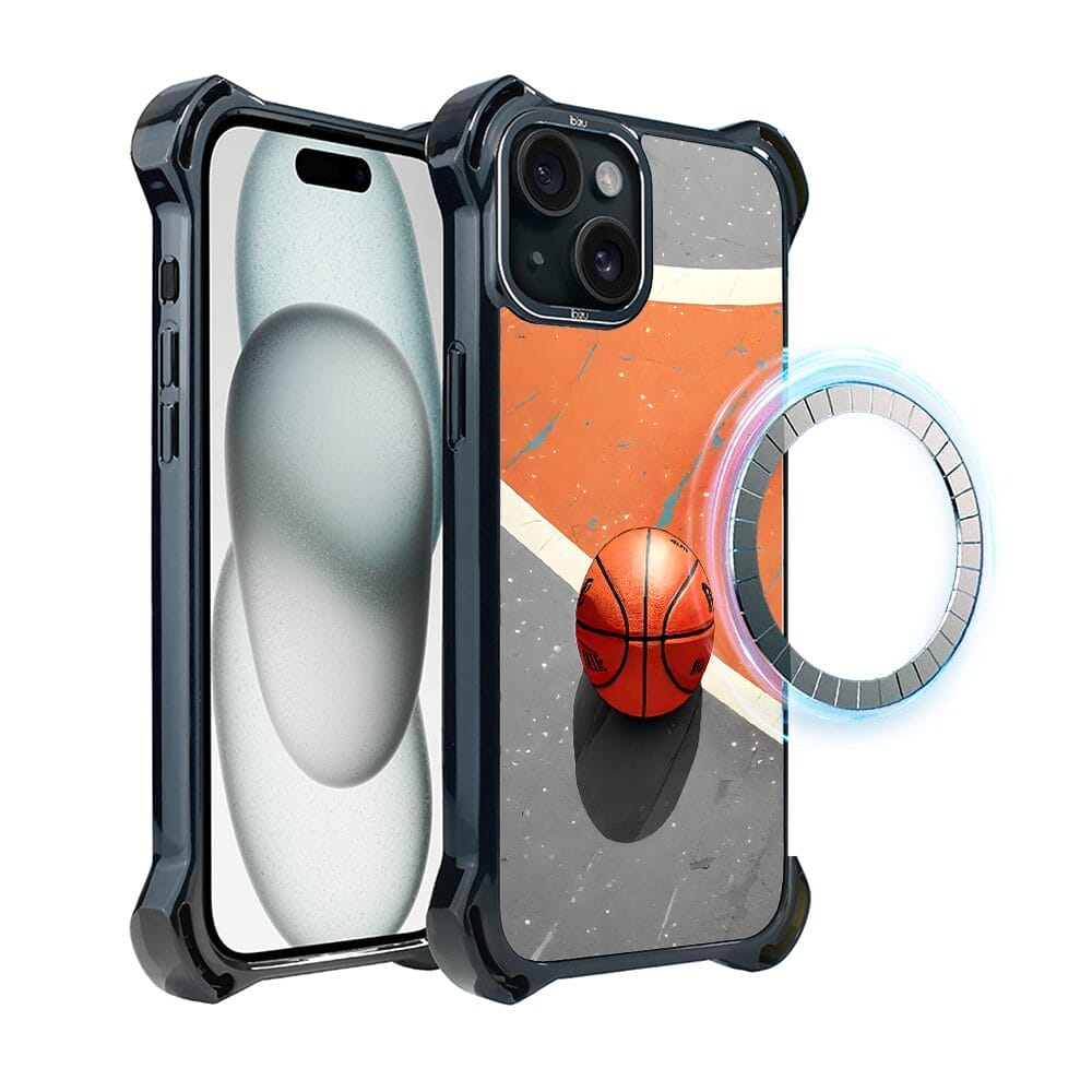 Etui do iPhone 15 IBIZU DropGuard Ultra z MagSafe, #Move, Koszykówka
