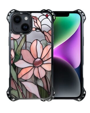 Etui do iPhone 14 IBIZU DropGuard Ultra z MagSafe, Barwy Szkła, Różowa magnolia