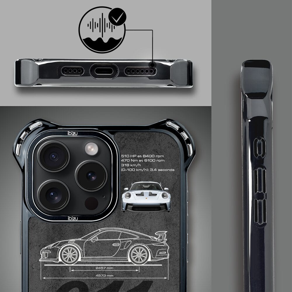 Etui do iPhone 14 Pro IBIZU DropGuard Ultra z MagSafe, TechDrive, 911 GT3 RS - obrazek 6