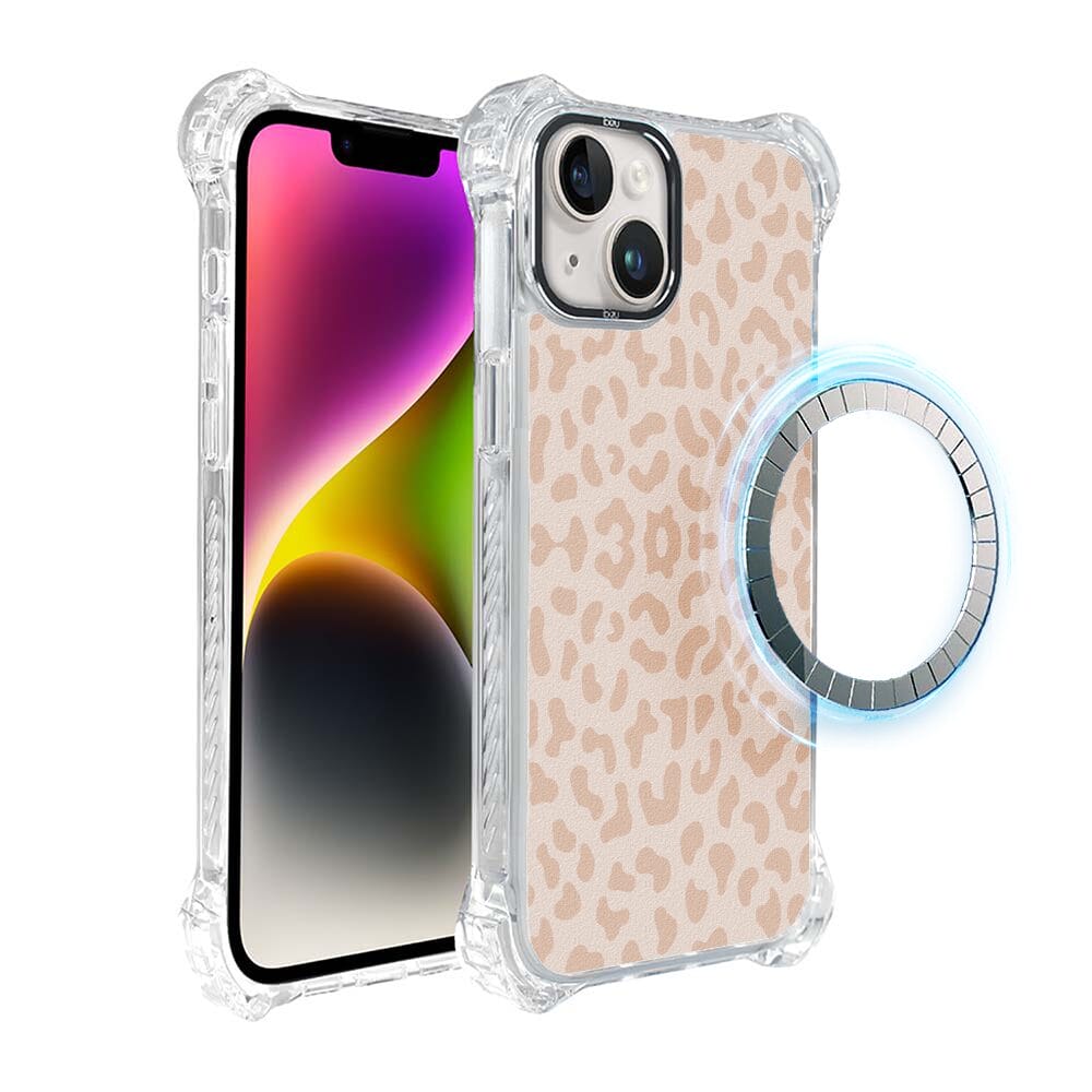Etui iPhone 14 IBIZU DropGuard Ultra z MagSafe, Boho, Delikatna panterka