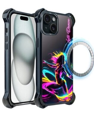Etui do iPhone 15 Plus IBIZU DropGuard Ultra z MagSafe, #ElectroMove, Taneczny rytm