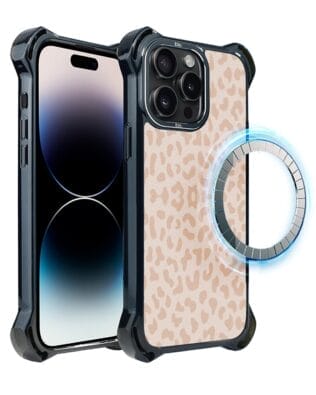 Etui do iPhone 14 Pro Max IBIZU DropGuard Ultra z MagSafe, Boho, Delikatna panterka
