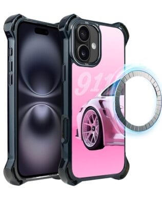 Etui do iPhone 16 Plus IBIZU DropGuard Ultra z MagSafe, TechDrive, 911 różowe