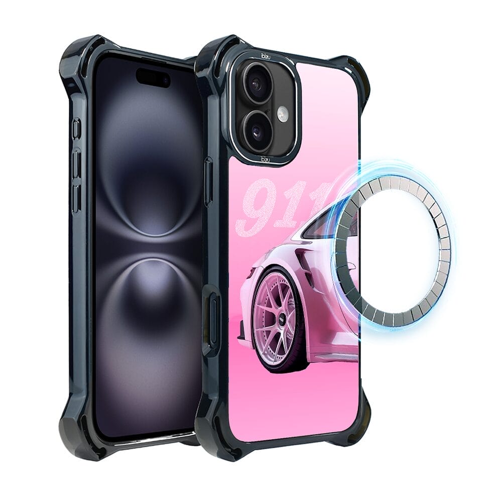 Etui do iPhone 16 Plus IBIZU DropGuard Ultra z MagSafe, TechDrive, 911 różowe