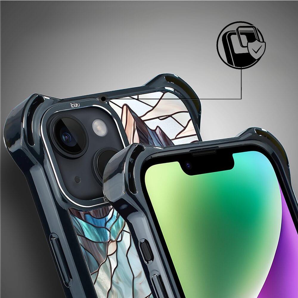 Etui do iPhone 14 IBIZU DropGuard Ultra z MagSafe, Barwy Szkła, Górski Potok - obrazek 3
