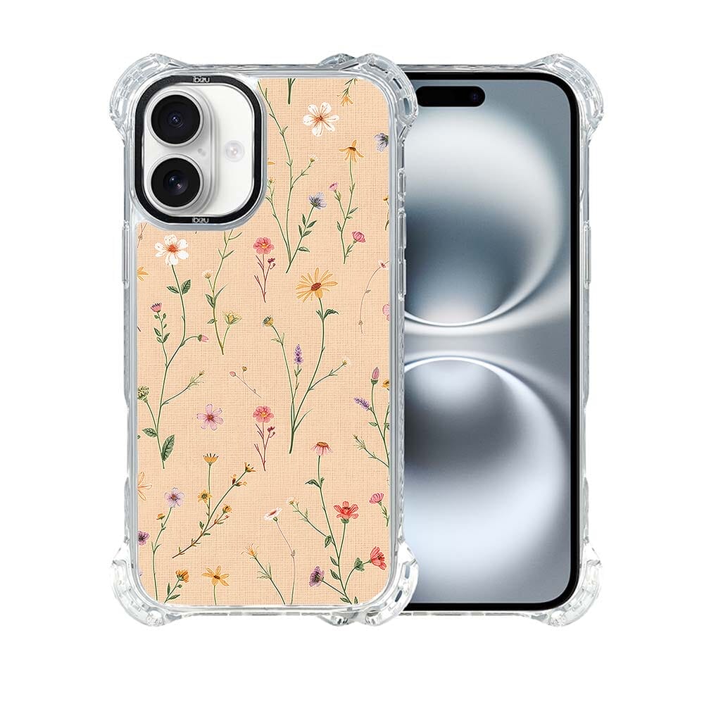 Etui iPhone 16 Plus IBIZU DropGuard Ultra z MagSafe, Pastel Bloom, Koralowa łąka - obrazek 2
