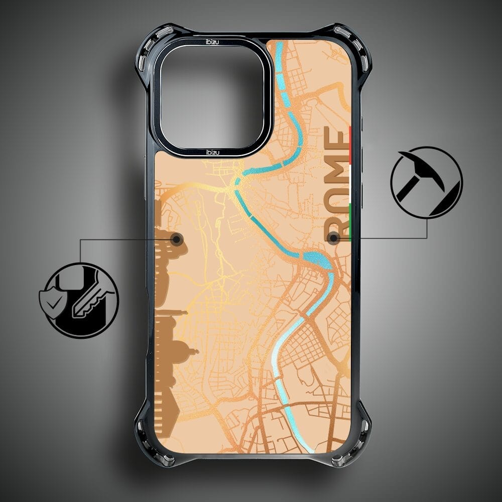 Etui do iPhone 14 Pro Max IBIZU DropGuard Ultra z MagSafe, Mapy Świata, Rome - obrazek 7