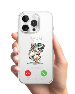 Etui do iPhone 13 Pro, przeźroczyste, silikonowe Flexi, rybki dzwonią