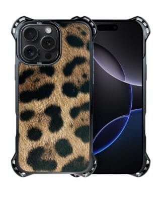 Etui do iPhone 16 Pro, Ibizu DropGuard Ultra z MagSafe, Zew Natury, Lampart