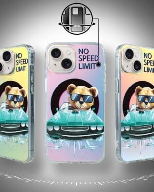 Etui do iPhone 14 IBIZU California Sunset z MagSafe, zmieniające kolor, Blue Car, niebieski samochód