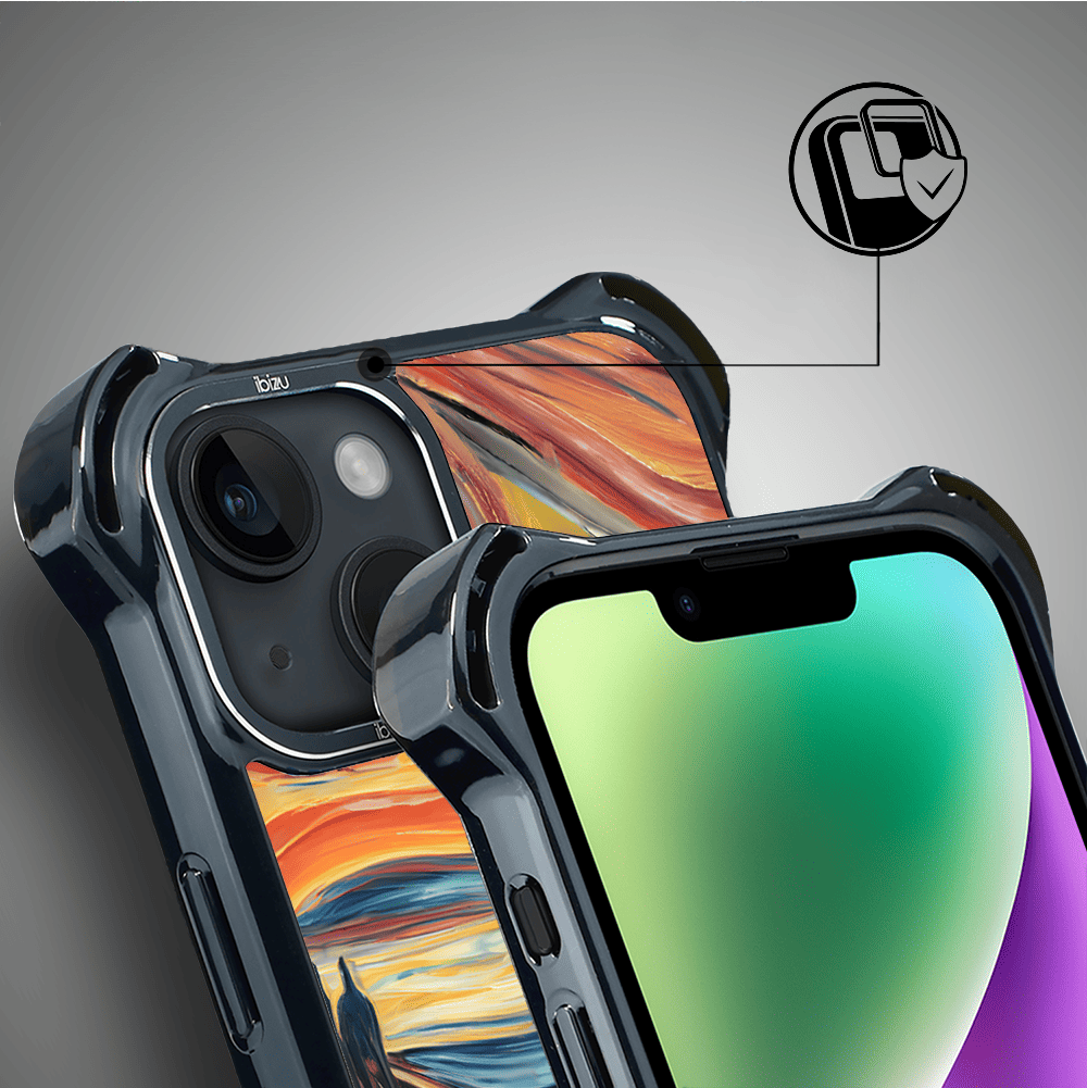 Etui iPhone 14 IBIZU DropGuard Ultra z MagSafe, Edvard Munch, krzyk kota - obrazek 3