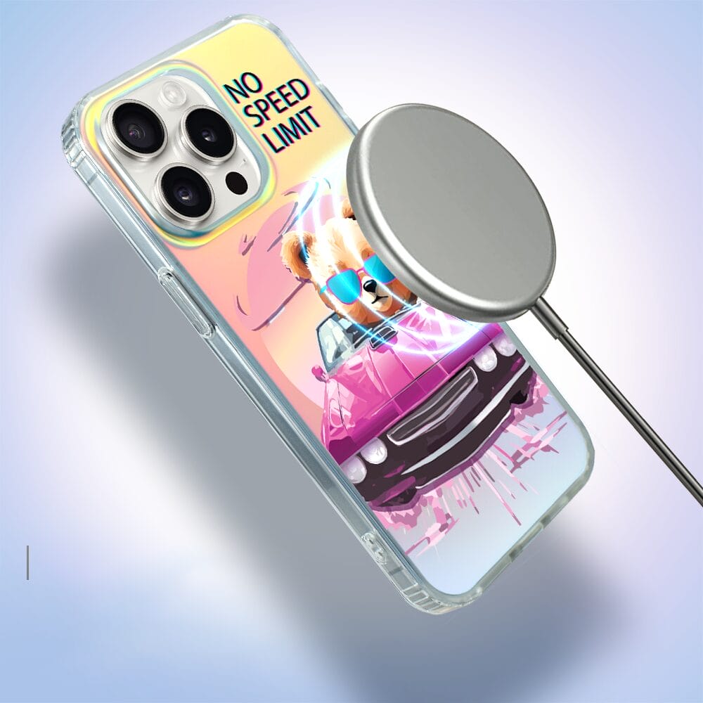 Etui do iPhone 15 Pro IBIZU California Sunset z MagSafe, zmieniające kolor, Pink Car, różowy samochód - obrazek 6