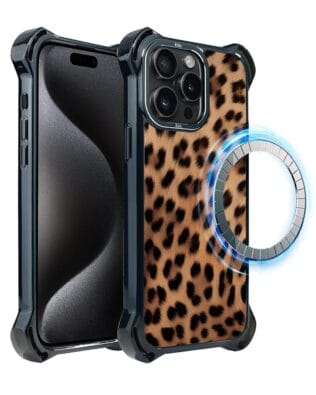 Etui do iPhone 15 Pro Max IBIZU DropGuard Ultra z MagSafe, Zew Natury, Pantera