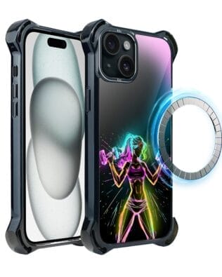 Etui do iPhone 15 IBIZU DropGuard Ultra z MagSafe, #ElectroMove, Wibracja fitness