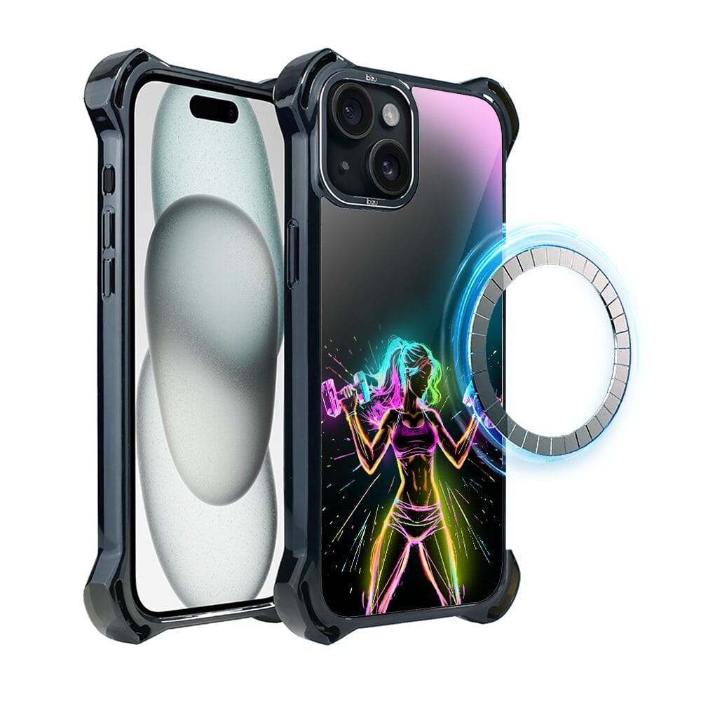 Etui do iPhone 15 IBIZU DropGuard Ultra z MagSafe, #ElectroMove, Wibracja fitness