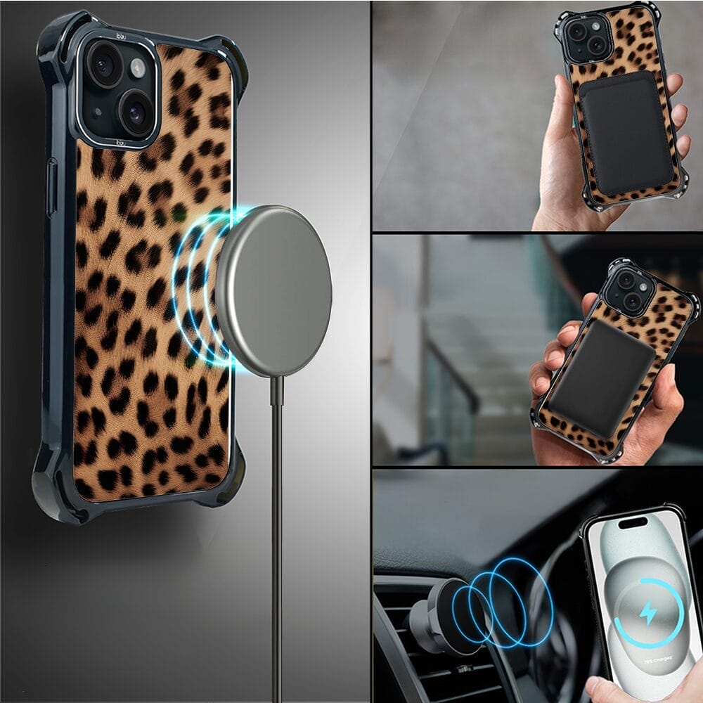 Etui do iPhone 15 Plus IBIZU DropGuard Ultra z MagSafe, Zew Natury, Pantera - obrazek 8