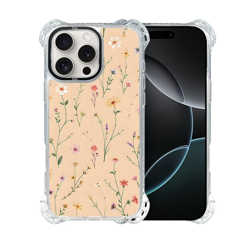 Etui do iPhone 16 Pro Max IBIZU DropGuard Ultra z MagSafe, Pastel Bloom, Koralowa łąka - obrazek 2