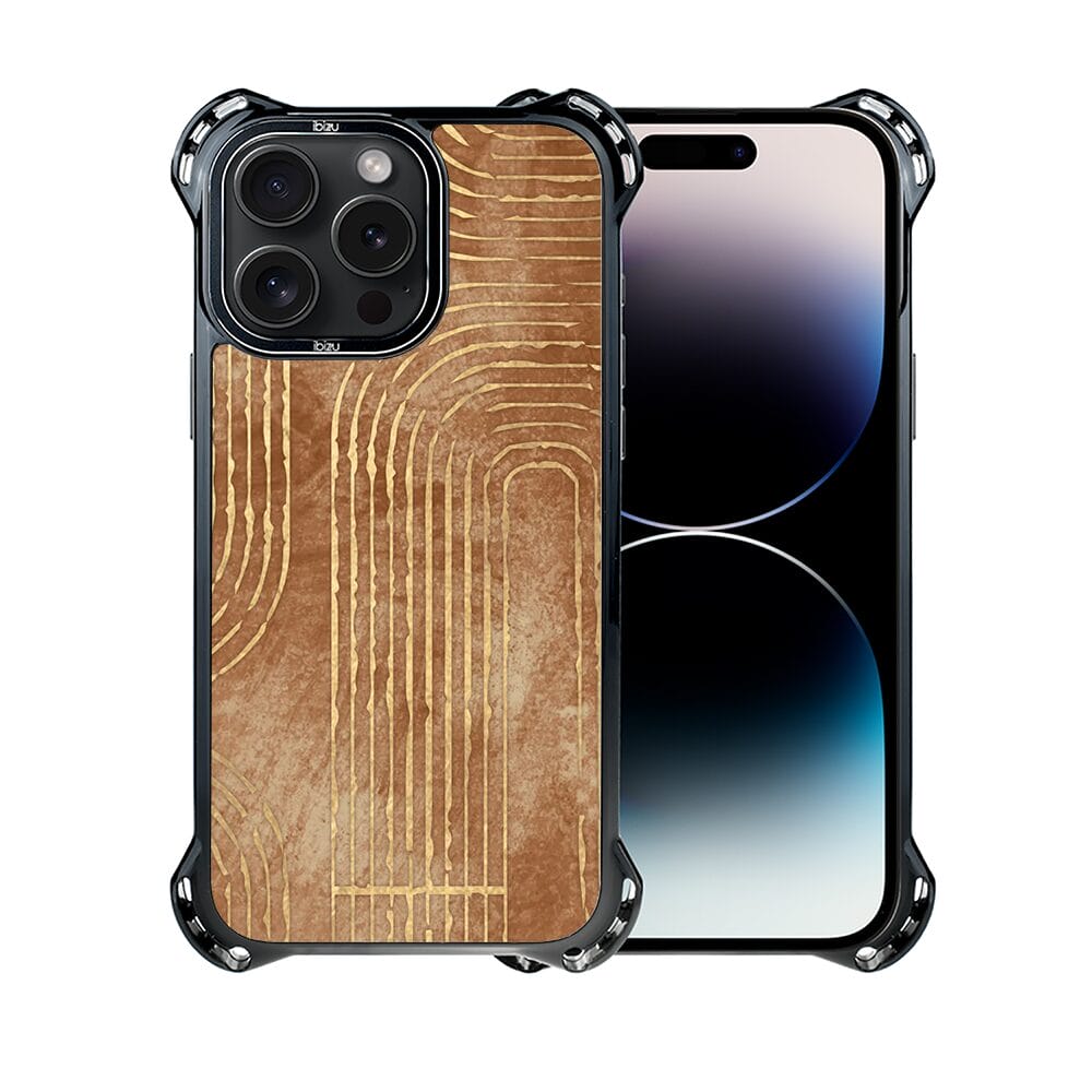 Etui do iPhone 14 Pro IBIZU DropGuard Ultra z MagSafe, Boho, Geometryczne linie - obrazek 2