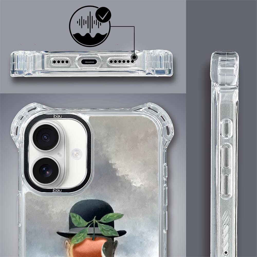 Etui iPhone 16 IBIZU DropGuard Ultra z MagSafe, Rene Magritte, syn człowieczy - obrazek 6