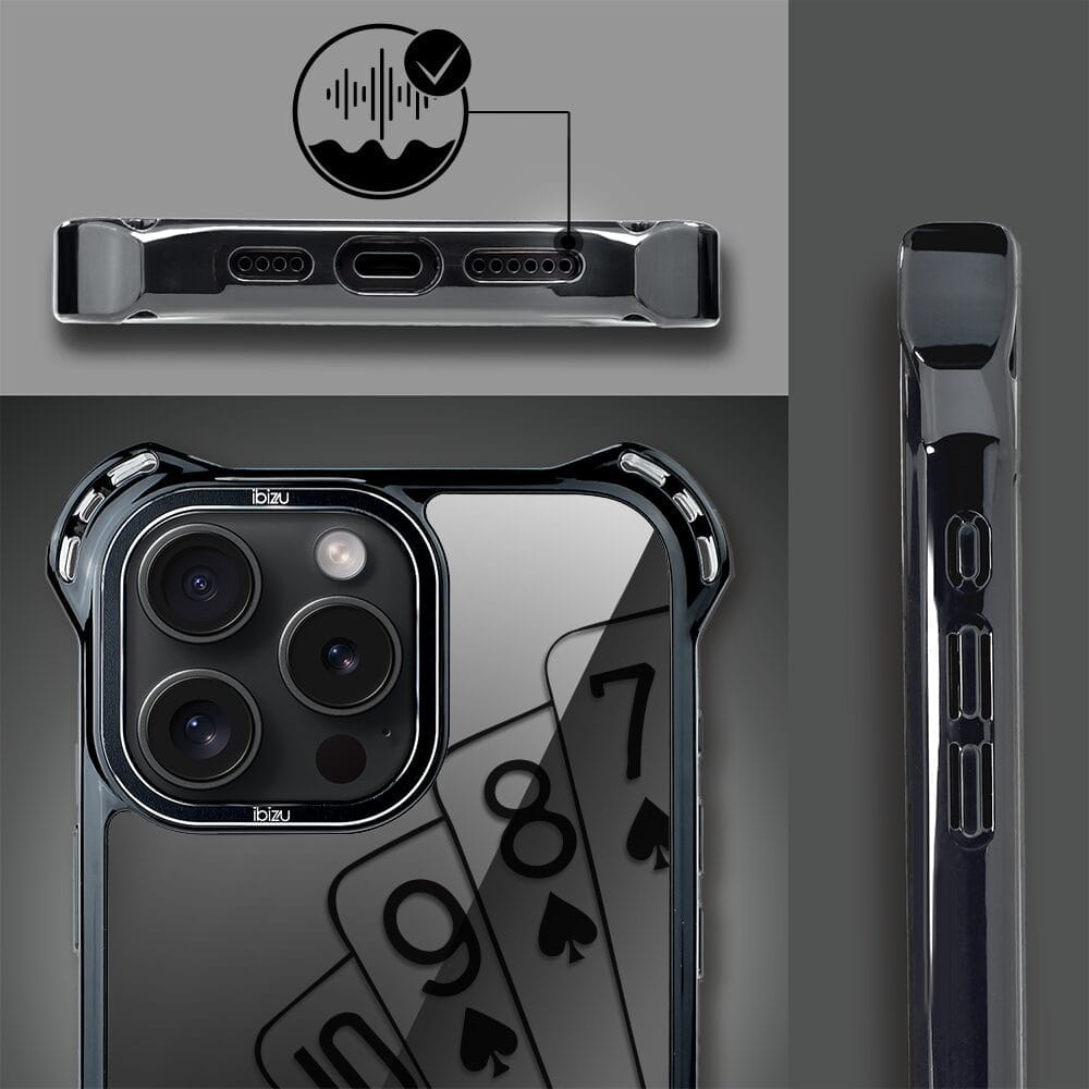 Etui do iPhone 16 Pro IBIZU DropGuard Ultra z MagSafe, Midnight, Karty do gry - obrazek 4