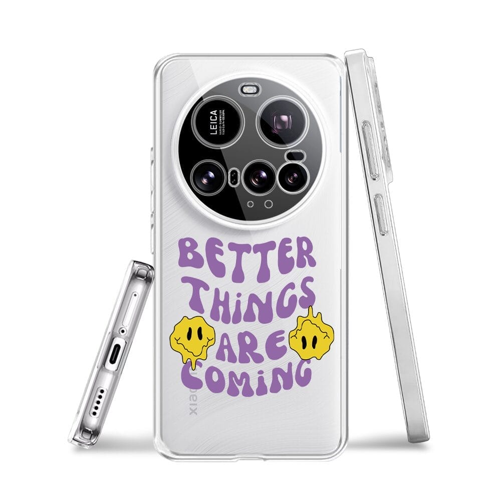 Etui do Xiaomi 15 Ultra przeźroczyste, silikonowe Flexi, Better Things Are Coming - obrazek 3